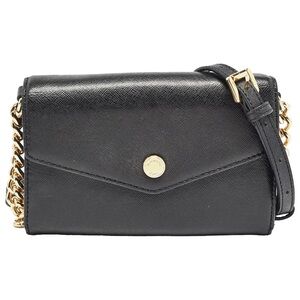 Michael Kors Black Leather Crossbody Bag